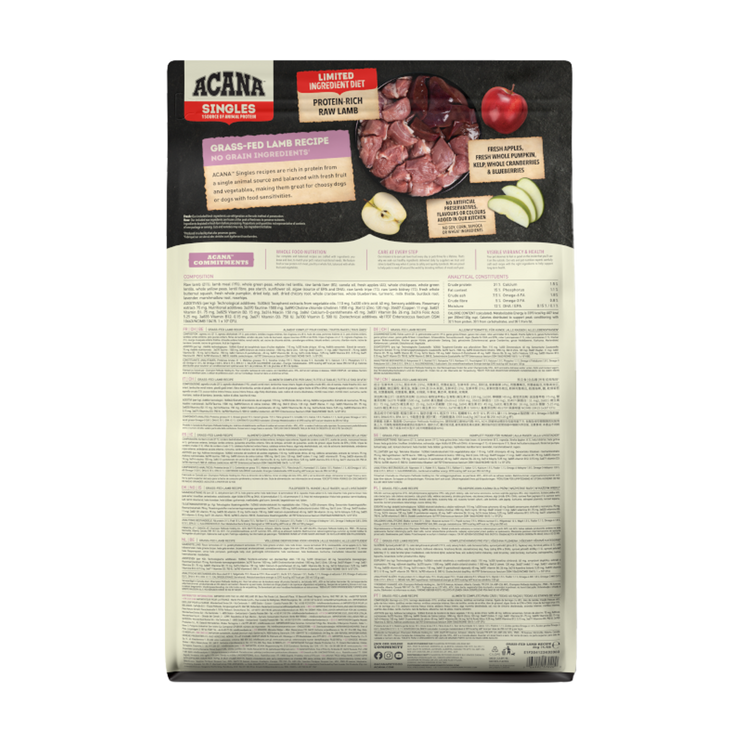 Acana Singles Grass-Fed Lamb 2kg — widok 3