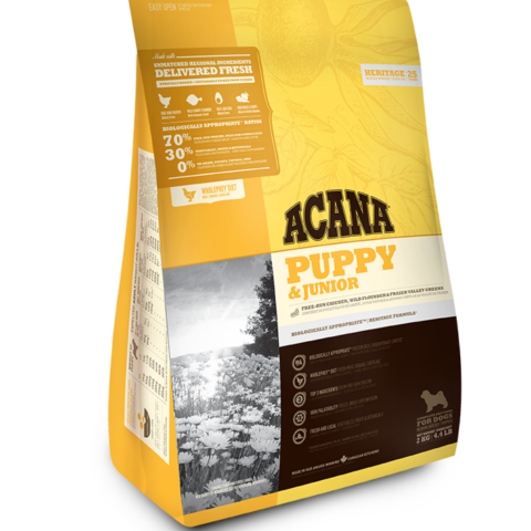Karma Acana, Heritage, Puppy&Junior, 2kg, dla szczeniąt i młodych psów (9-25kg) — widok 4
