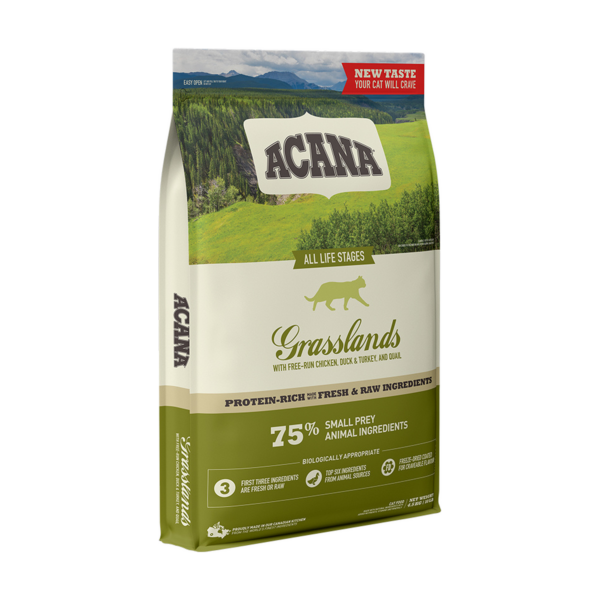 Karma Acana, Grasslands, drób i ryby, 4,5 kg, dla kota w każdym wieku — widok 1