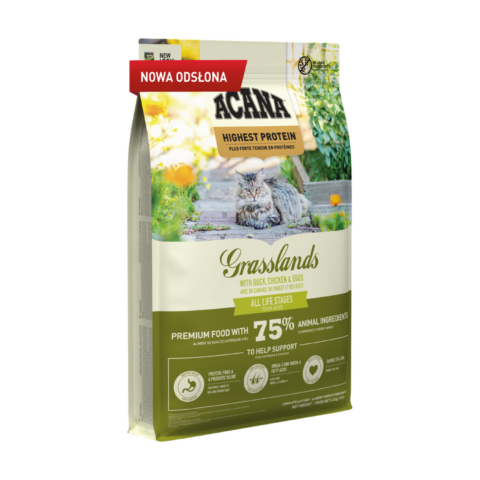 Karma Acana, Grasslands, drób i ryby, 4,5 kg, dla kota w każdym wieku — widok 2