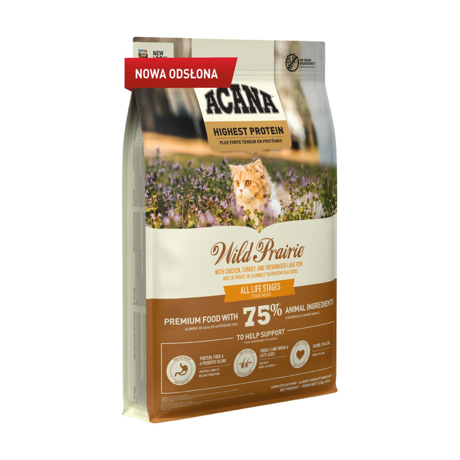 ACANA Wild Prairie Cat – Sucha karma dla kotów, 4,5 kg — widok 1