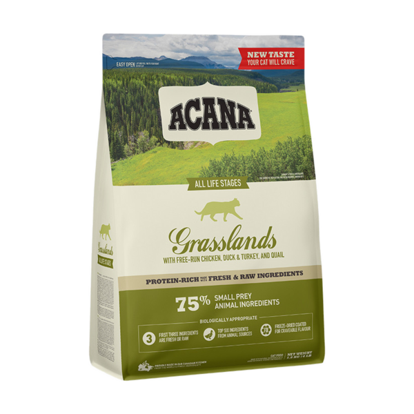 Karma Acana, Grasslands Cat, drób i ryby, 1,8 kg, dla kotów w każdym wieku — widok 2
