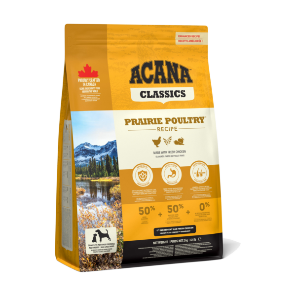 Karma Acana, Classics, Prairie Poultry, 2kg, dla psów wszystkich ras — widok 1