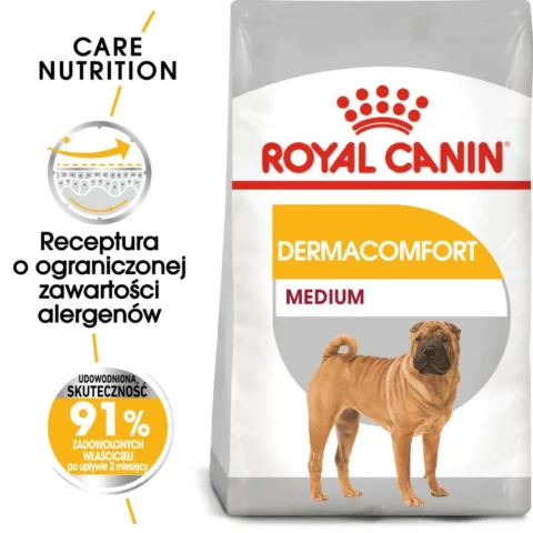 Karma sucha Royal Canin Medium Dermacomfort dla psów średnich ras 12 kg