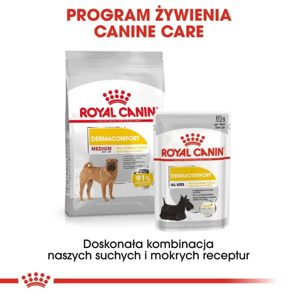 Karma sucha Royal Canin Medium Dermacomfort dla psów średnich ras 12 kg — widok 6