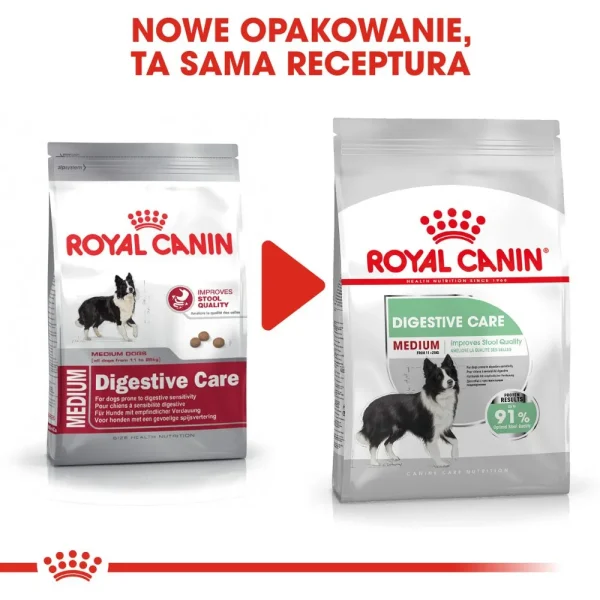 Karma sucha Royal Canin Digestive Care Medium dla psów średnich ras 12 kg — widok 3