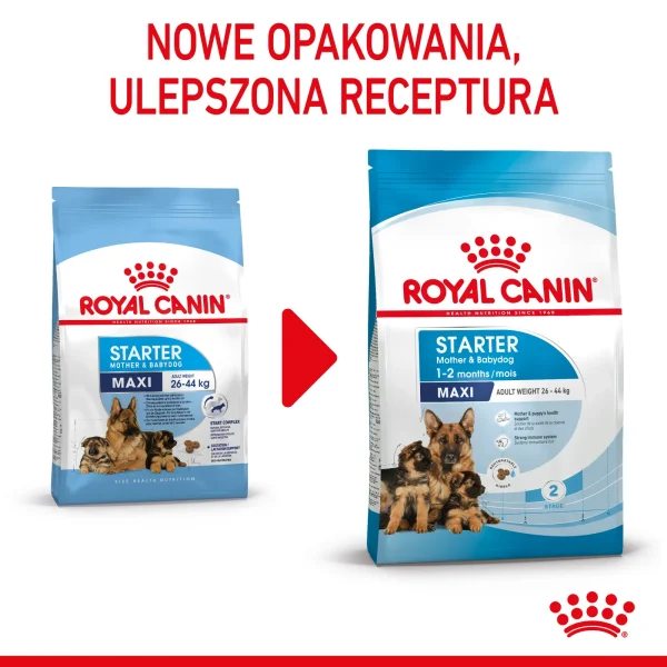 Karma sucha Royal Canin Maxi Starter Mother & Babydog dla suk i szczeniąt ras dużych 15 kg — widok 3
