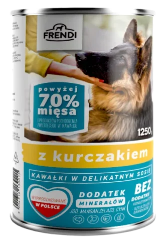 Karma mokra Frendi Kawałki w delikatnym sosie z kurczakiem 1250 g