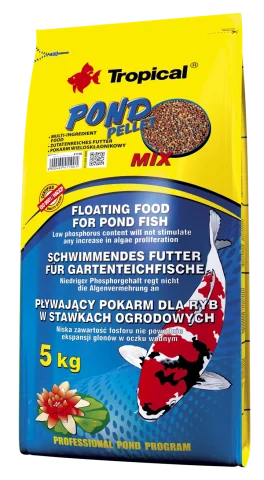Pokarm Tropical Pond Pellet Mix dla ryb ozdobnych 5 kg