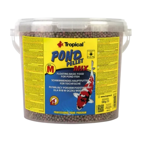 Pokarm Tropical Pond Pellet Mix Size M dla ryb ozdobnych 550 g