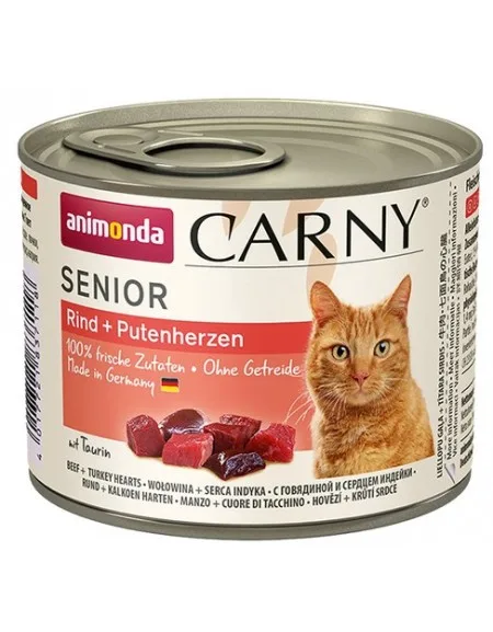 Karma mokra Animonda Carny Senior Wołowina i Serca Indyka 200 g
