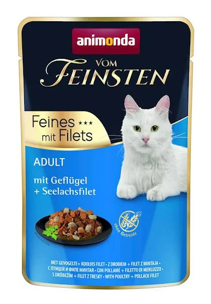Karma mokra Animonda Vom Feinsten Adult Drób i filet z mintaja 85 g