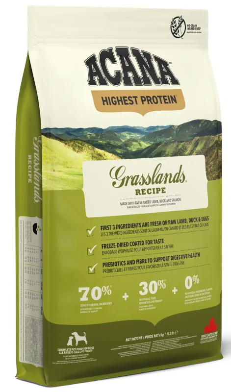 Karma sucha Acana Regionals Grasslands dla psów wszystkich ras Jagnięcina z kaczką 6 kg