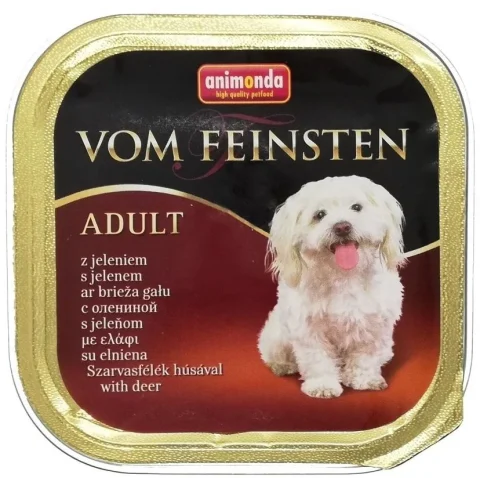 Karma mokra Animonda Vom Feinsten Adult dla dorosłych psów małych i średnich ras Jeleń