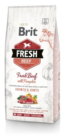 Karma sucha Brit Fresh Beef & Pumpkin Puppy Large Growth & Joints dla szczeniąt ras