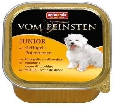 Karma mokra Animonda Vom Feinsten Junior Drób i Serca Indyka 150 g