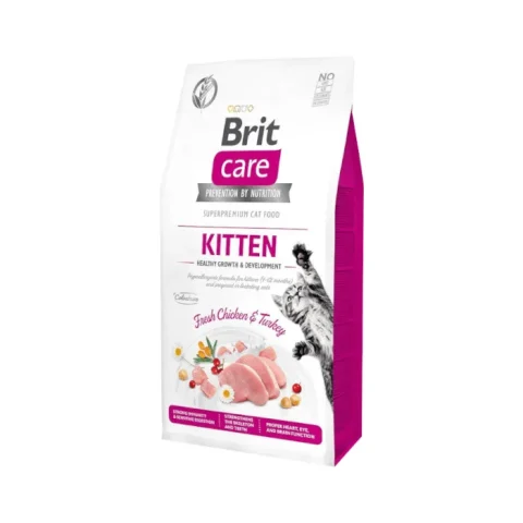 Karma sucha Brit Care Cat Grain-Free Kitten Healthy Growth & Development z kurczakiem i