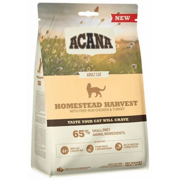 Karma sucha Acana Homestead Harvest Cat dla dorosłych kotów 340 g — widok 2
