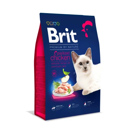 Karma sucha Brit Cat Premium By Nature Sterilised dla dorosłych kotów sterylizowanych