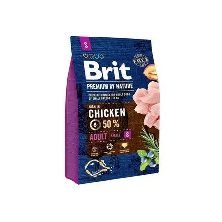 Karma sucha Brit Brit Premium By Nature Adult S dla małych ras kurczak