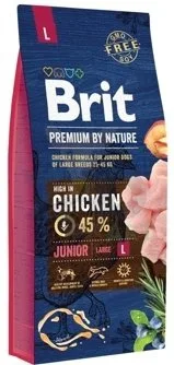 Karma sucha Brit Premium By Nature Junior L z kurczakiem 15 kg — widok 2