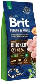 Karma sucha Brit Premium By Nature Adult XL z kurczakiem 15 kg — widok 2