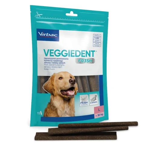 Gryzak stomatologiczny Virbac Veggiedent Fresh dla dużych psów L (> )