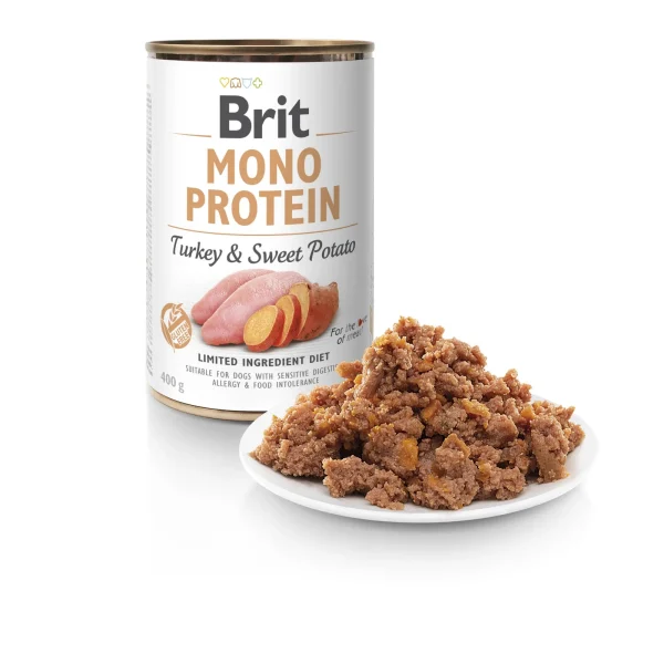 Karma mokra Brit Mono Protein z indykiem i słodkimi ziemniakami 400 g — widok 2