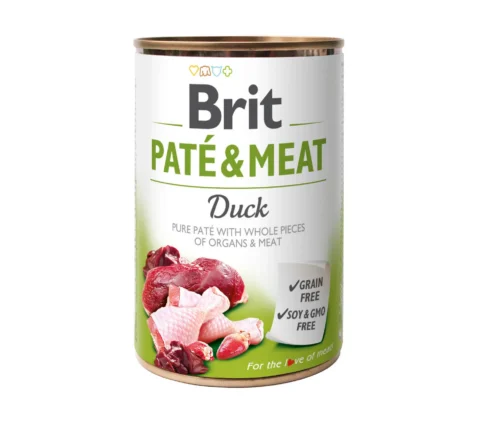 Karma mokra Brit Pate & Meat z kaczką 400 g