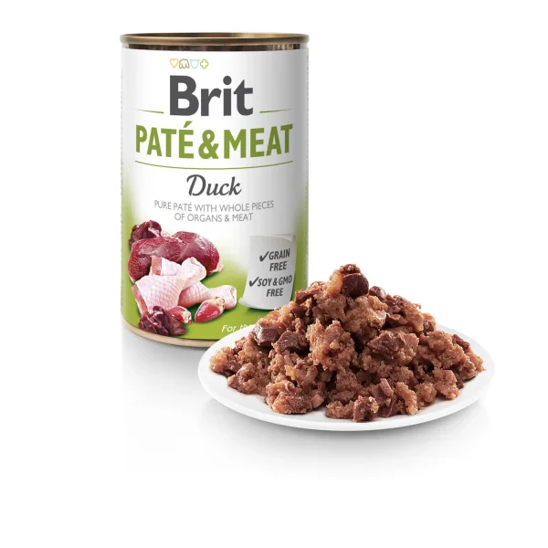 Karma mokra Brit Pate & Meat z kaczką 400 g — widok 2