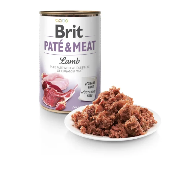 Karma mokra Brit Pate & Meat Jagnięcina 400 g — widok 2