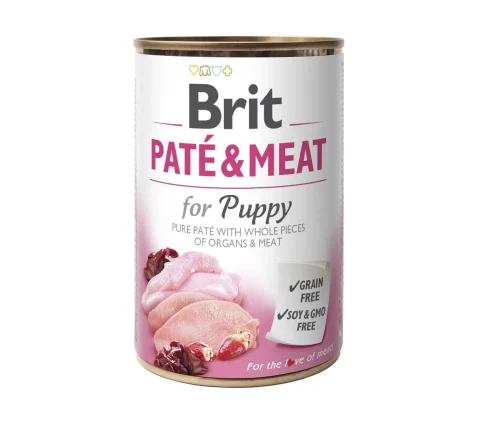 Karma mokra Brit Pate & Meat Puppy Kurczak z indykiem 400 g