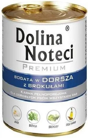 Karma mokra Dolina Noteci Premium Dorsz z Brokułami dla dorosłych psów wszystkich ras 400 — widok 2