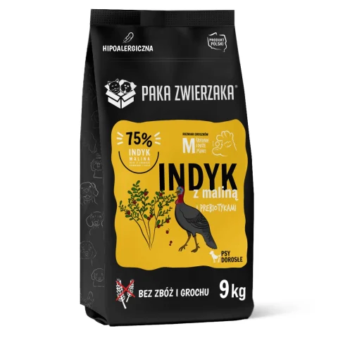 Karma sucha Paka Zwierzaka Seventh heaven Indyk z maliną 9 kg