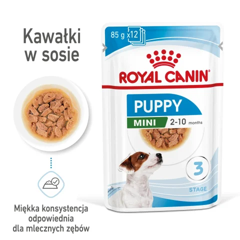 Karma mokra Royal Canin Mini Puppy dla szczeniąt małych ras 12x85 g