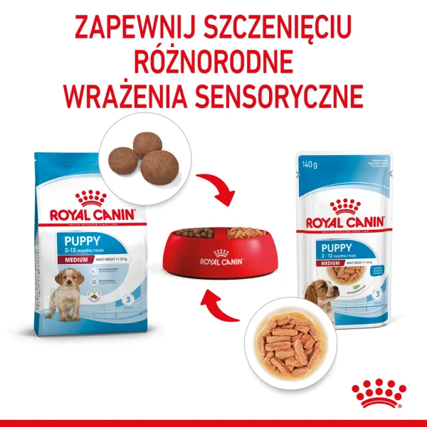 Karma mokra Royal Canin Medium Puppy dla szczeniąt ras średnich 10x140 g — widok 8