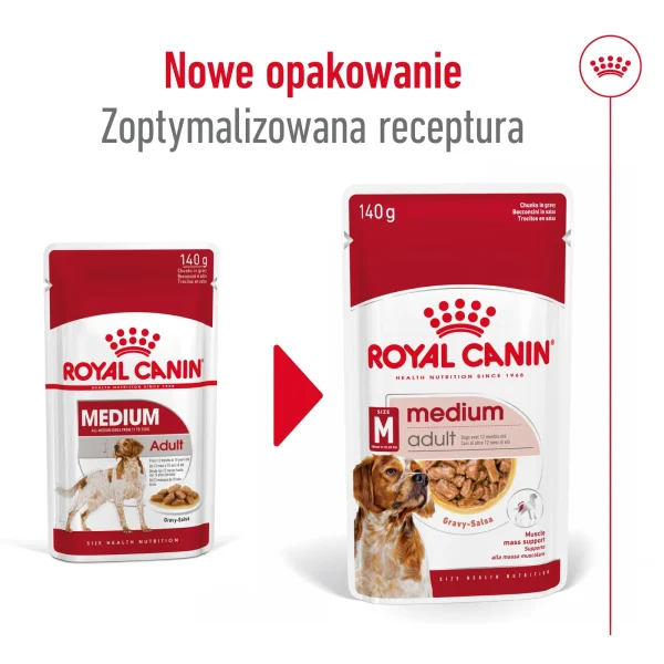 Karma mokra Royal Canin Medium Adult dla psa średniej rasy 10x140 g — widok 10