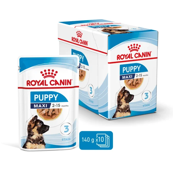 Karma mokra Royal Canin Maxi Puppy dla szczeniąt dużych ras 10x140 g — widok 3