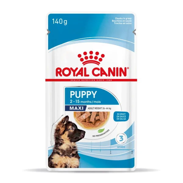 Karma mokra Royal Canin Maxi Puppy dla szczeniąt dużych ras 10x140 g — widok 4