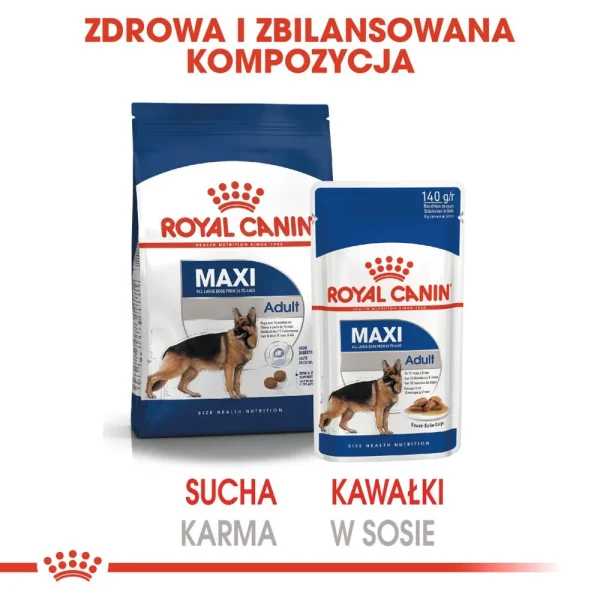 Karma mokra Royal Canin Maxi Adult dla dorosłych psów dużych ras 10x140 g — widok 9