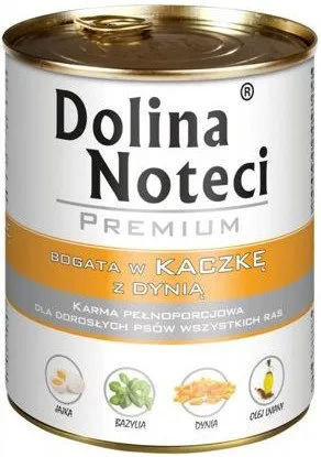 Karma mokra Dolina Noteci Premium Kaczka z dynią dla dorosłych psów wszystkich ras 800 g — widok 2