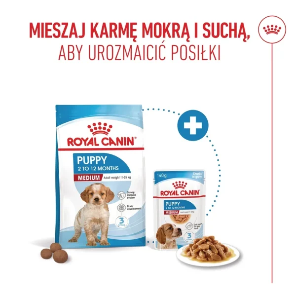 Karma sucha Royal Canin Medium Puppy dla szczeniąt ras średnich 1 kg — widok 10