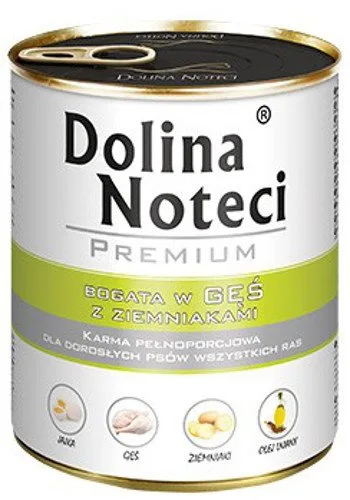 Karma mokra Dolina Noteci Premium Gęś z ziemniakami dla dorosłych psów wszystkich ras 800 — widok 2