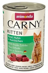 Karma mokra Animonda Carny Kitten Wołowina, Kurczak + Królik 400 g