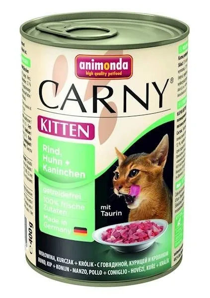 Karma mokra Animonda Carny Kitten Wołowina, Kurczak + Królik 400 g — widok 2