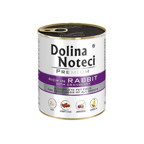 Karma mokra Dolina Noteci Premium Królik z Żurawiną 800 g