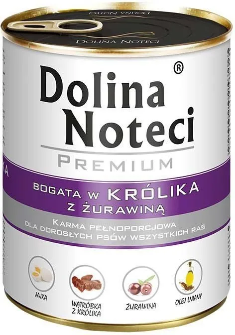 Karma mokra Dolina Noteci Premium Królik z Żurawiną 800 g — widok 2