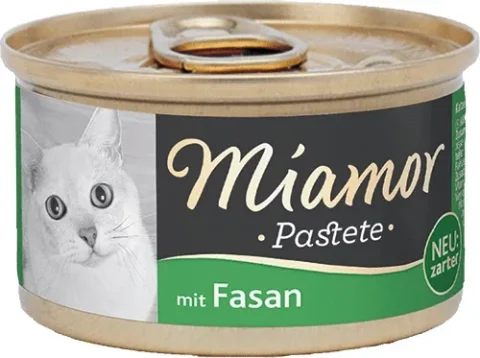 Karma mokra Miamor Pastete dla dorosłych kotów bażant 85 g
