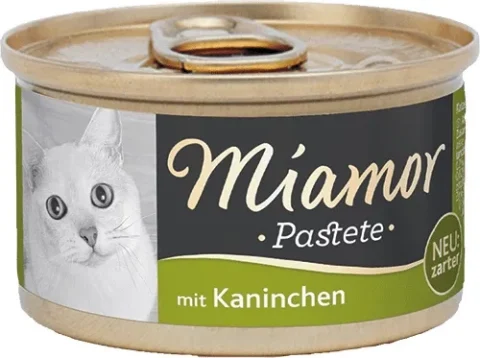 Karma mokra Miamor Pastete dla dorosłych kotów królik 85 g