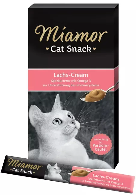 Pasta MIAMOR Pasta z łososiem dla kota 6x15 g